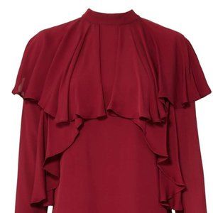 Draped High Neck Dress